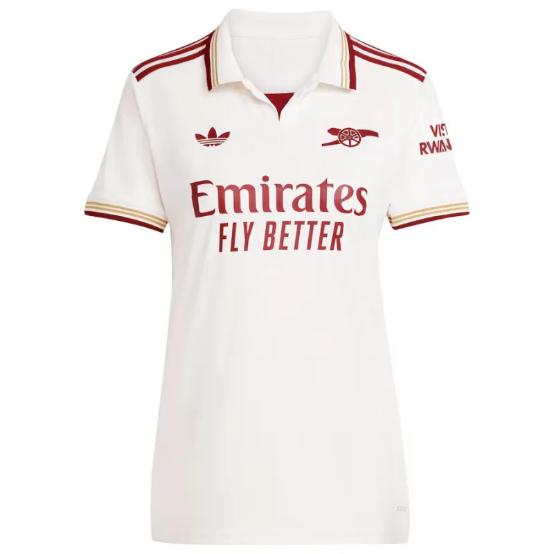 Arsenal 2025/26 Maillot tertiaire féminin - Blanc