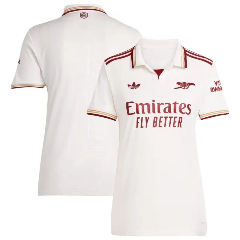 Arsenal 2025/26 Maillot tertiaire féminin - Blanc