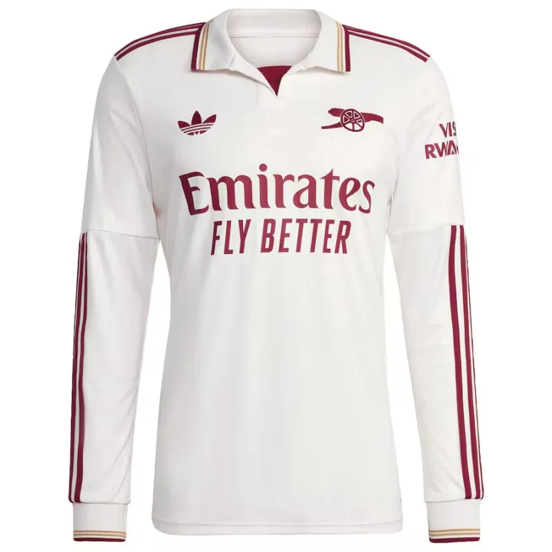 Arsenal 2025/26 Third Long-Sleeve Jersey - White