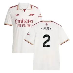 Arsenal SALIBA 2025/26 Third Jersey - White