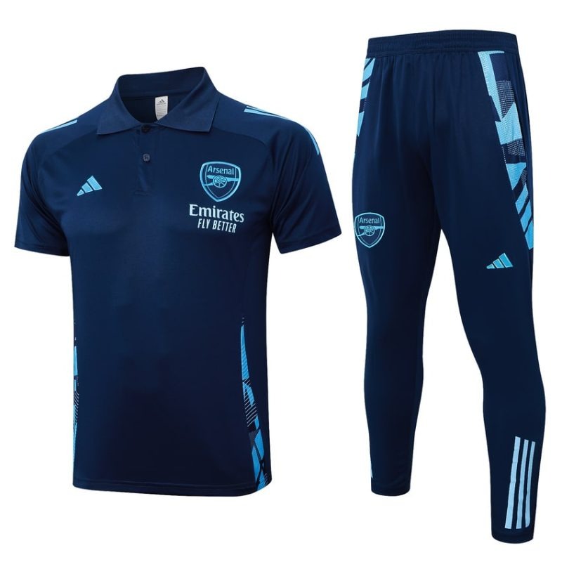 Arsenal 2025/26 Sports Polo - Blue