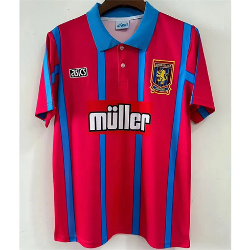 Aston Villa 1994 Heim-Retro-Trikot - Rot