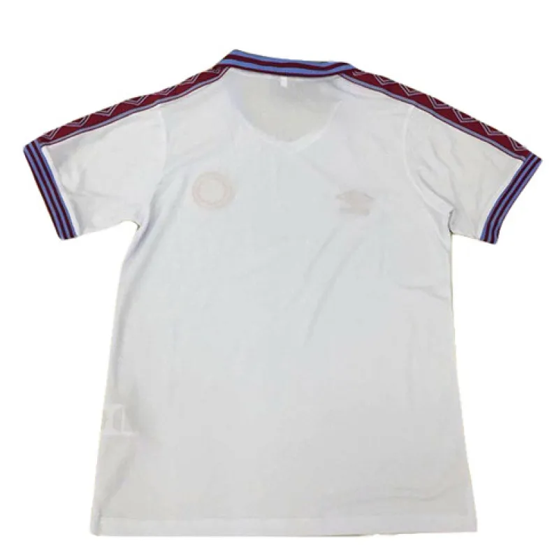 Camiseta retro de Aston Villa 1980 - Blanca
