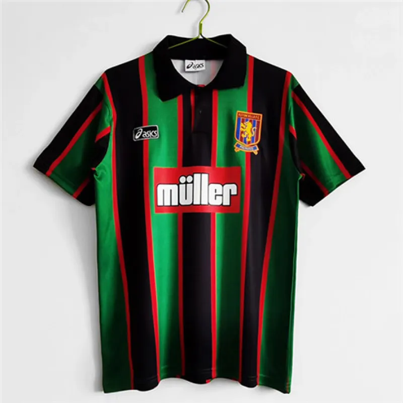 Aston Villa 1993 - 95 Away Retro Jersey - Green