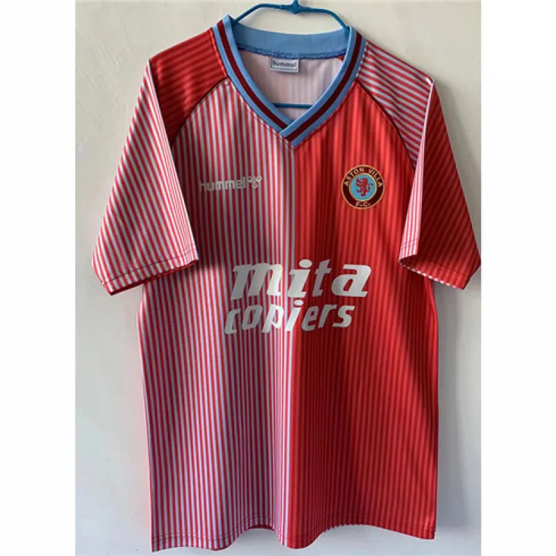 Maillot rétro de domicile d'Aston Villa 1988 - Rouge