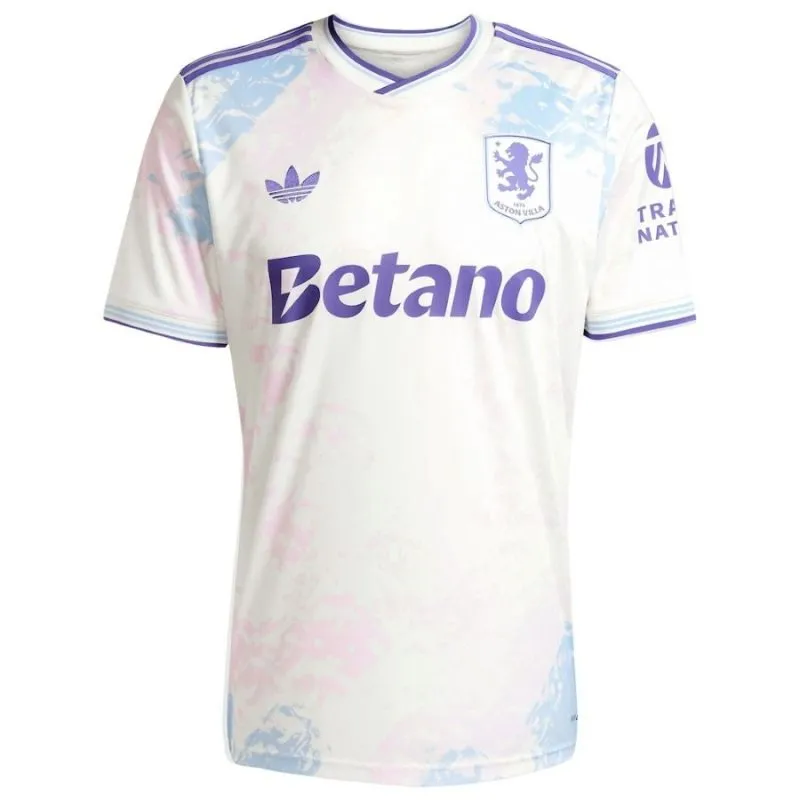 Camiseta + Pantalones Cortos Third Infantil Aston Villa 2025/26 - Blanco