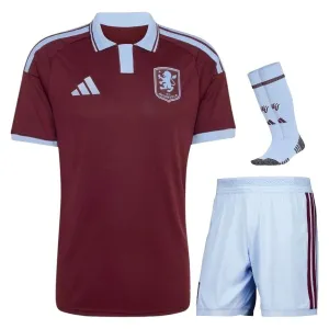 Aston Villa 2026/27 Home Kids Kit Jersey