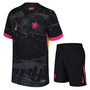 Ensemble maillot pour enfants troisième de Chelsea 2024/25 - Noir
