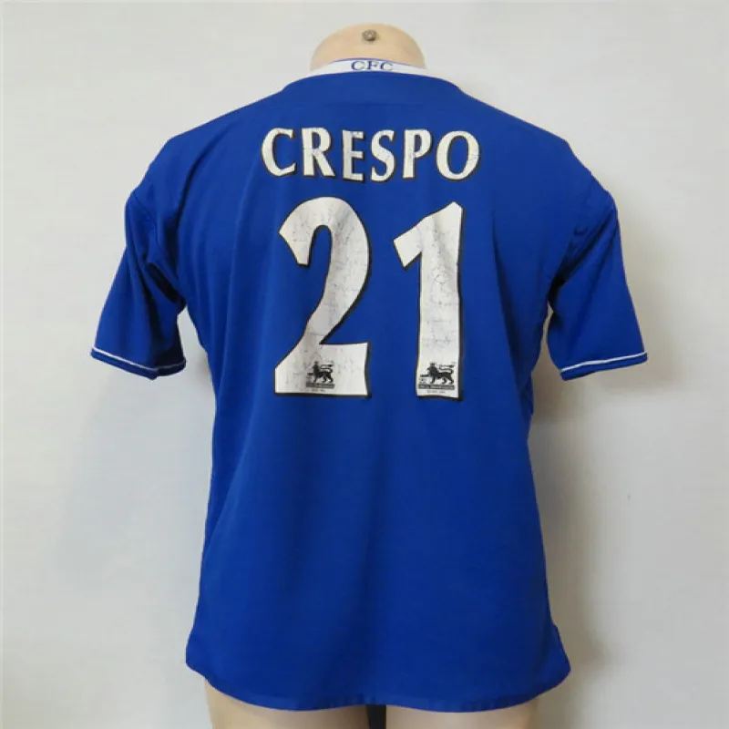 Crespo, Chelsea 2003 - 05 Home Retro Jersey No.21 - Blue