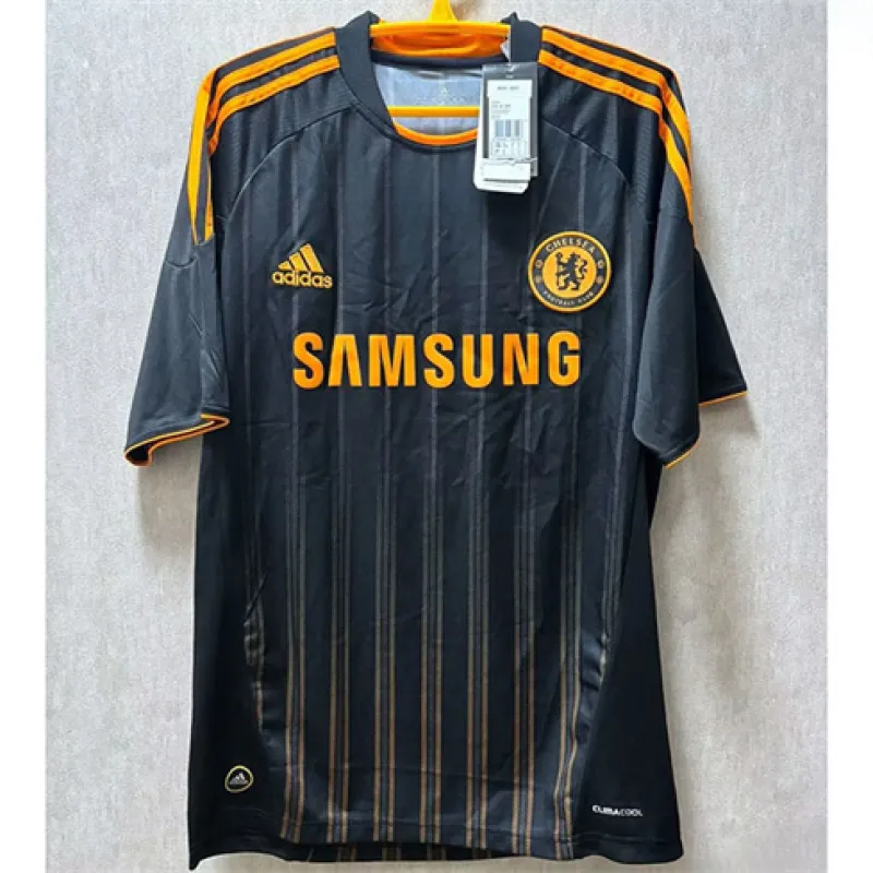 Chelsea 2010/11 Drittes Retro-Trikot - Schwarz