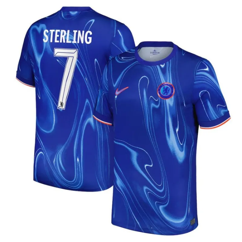 Maillot de domicile de Chelsea 2024/25 de Raheem Sterling - Bleu