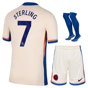 L'ensemble de maillots pour enfants d'extérieur de Chelsea 2024/25 de Sterling - Orange clair