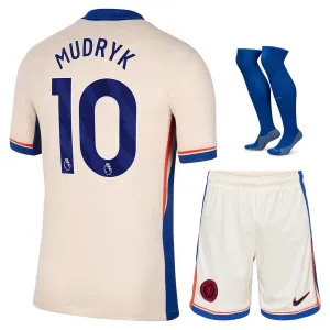 L'ensemble de maillots pour enfants d'extérieur de Chelsea 2024/25 de Mudryk - Orange clair