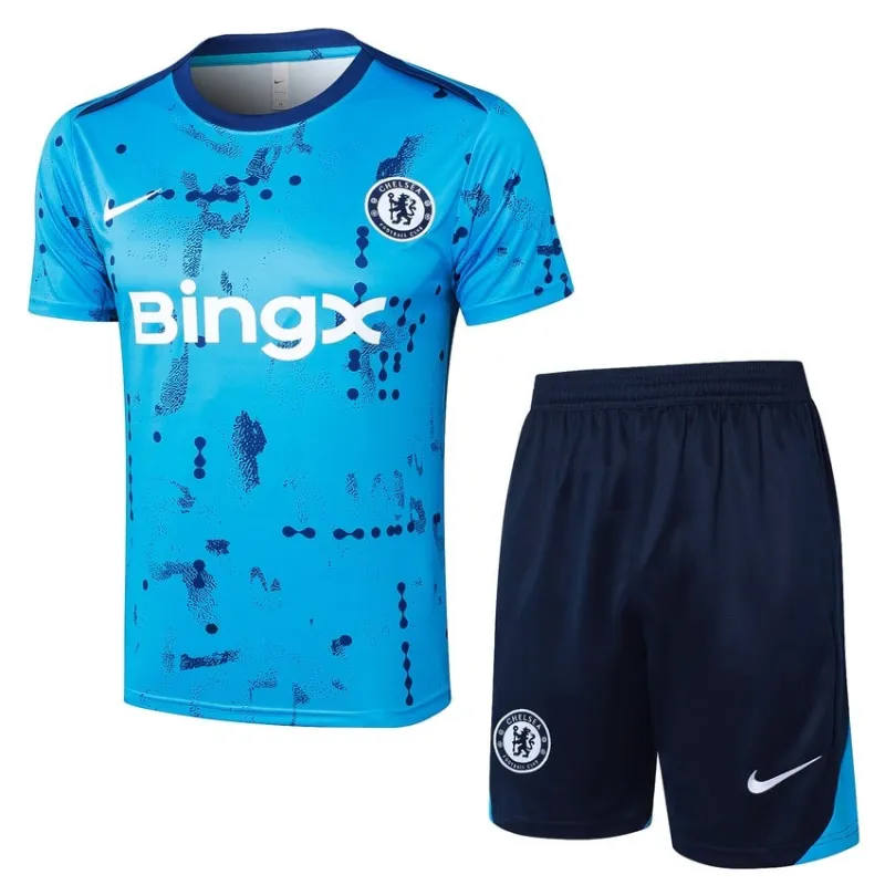 Chelsea 2024/25 Trainingsanzug + Shorts - Himmelblau