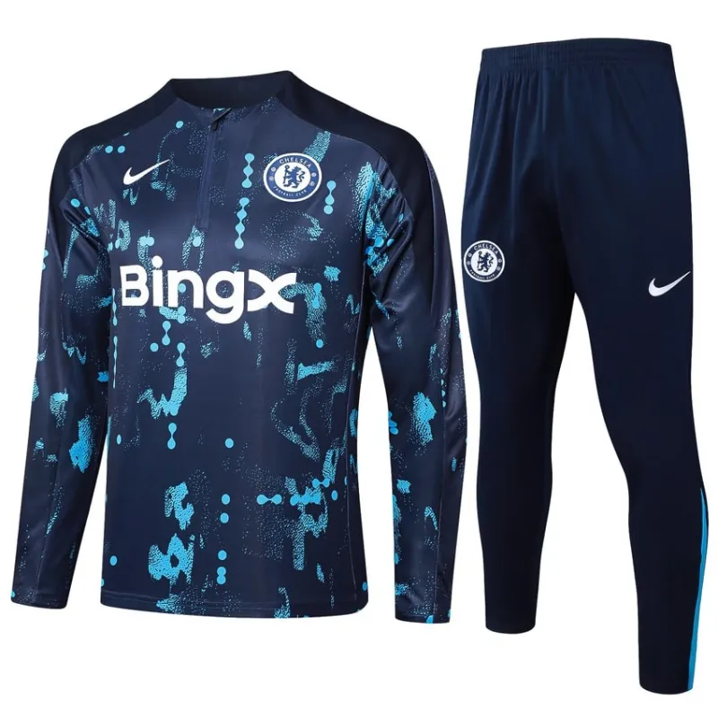 Maglietta + pantaloni d'allenamento di Chelsea 2024/25 - motivo blu