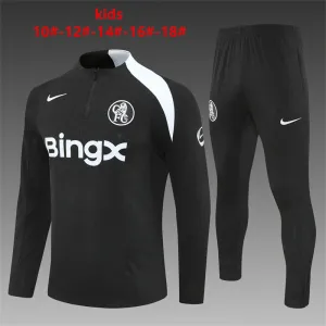 Chelsea 2025/26 Kinder Sportanzug Schwarz