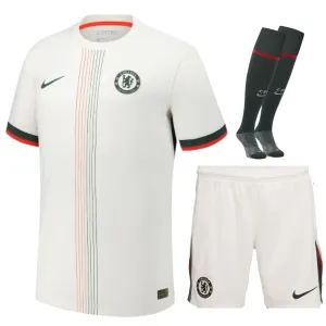Chelsea FC 2025/26 Kids' Away Kit - White