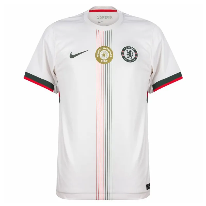 Camiseta infantil campeona de la Copa Mundial de Clubes de Chelsea 2025 fuera de casa - Blanco