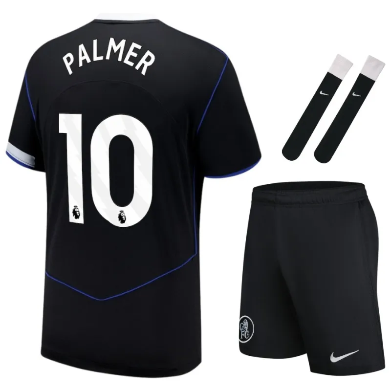 Chelsea PALMER 2025/26 Third Kids' Jersey Set - Black