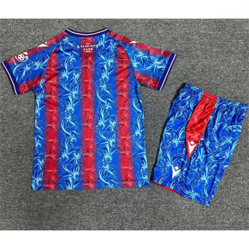 Heim-Kinder-Trikot von Crystal Palace 2024/25 - Rot und Blau