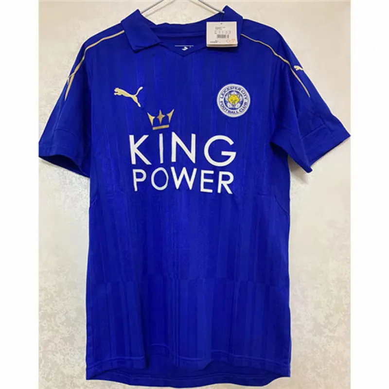 Leicester City's 2016/17 retro home jersey - blue