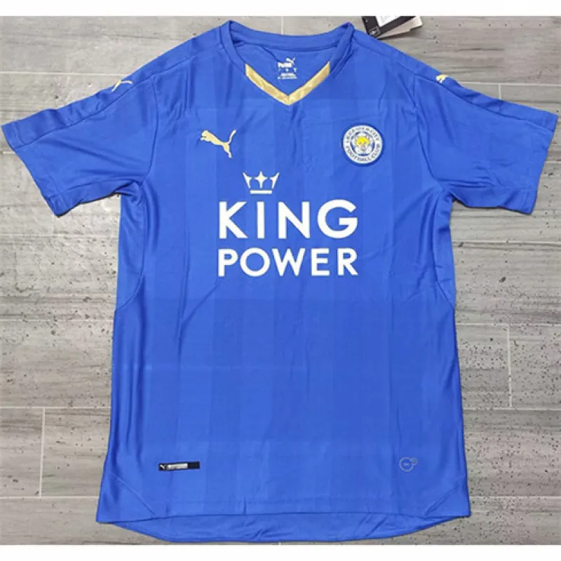 Leicester City 2015/16 Retro Heimtrikot - blau