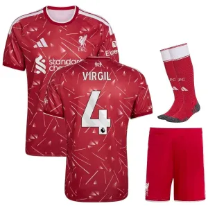 Liverpool VIRGIL 2026/27 Home Kids Kit