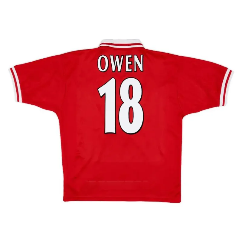 Liverpool OWEN 1996 1998 Maillot domicile rétro - Rouge