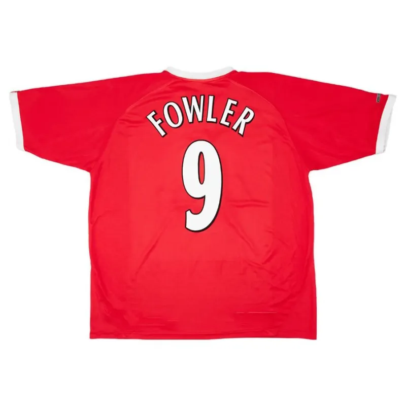 Liverpool FOWLER 2000/01 Retro-Heimtrikot - Rot