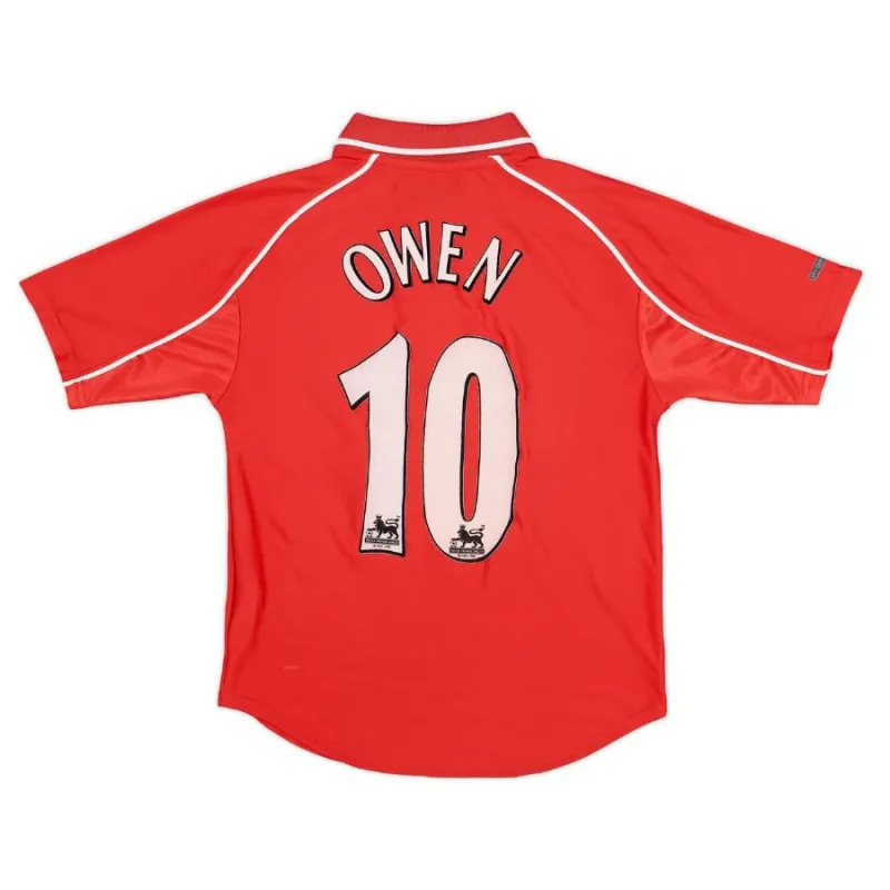 Liverpool OWEN 2000 2002 Retro-Heimtrikot - Rot