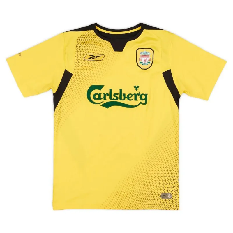 Liverpool BAROS 2004 2006 Retro-Auswärtstrikot - Gelb