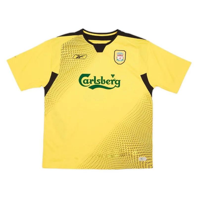 Liverpool ALONSO 2004 2006 Camiseta retro visitante - Amarilla