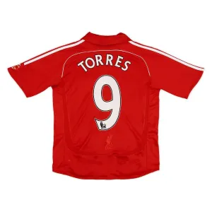Liverpool TORRES 2006/07 Maillot domicile rétro - Rouge