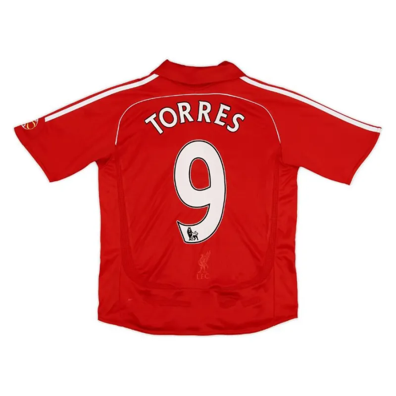 Liverpool TORRES 2006/07 Maillot domicile rétro - Rouge