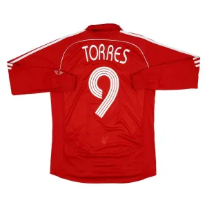 Liverpool TORRES 2006-2008 Maillot domicile rétro à manches longues - Rouge