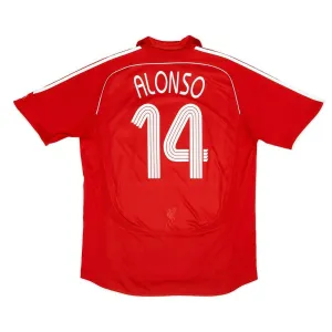 Liverpool ALONSO 2006 2008 Maillot domicile rétro - Rouge