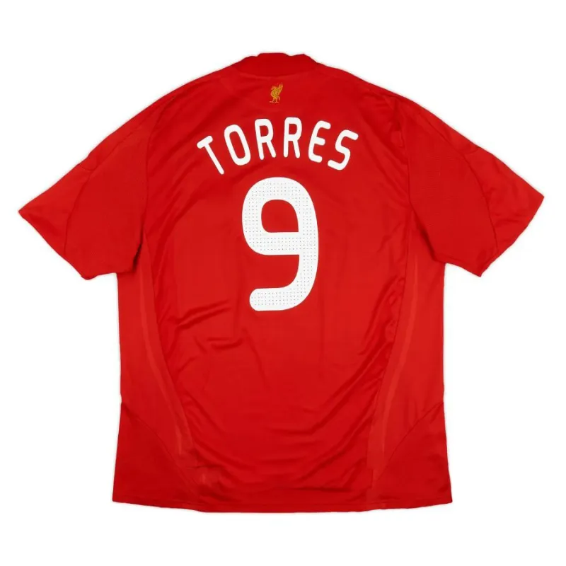 Liverpool TORRES 2008 2010 Retro-Heimtrikot - Rot