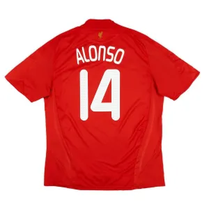 Liverpool ALONSO 2008 2010 Maillot domicile rétro - Rouge