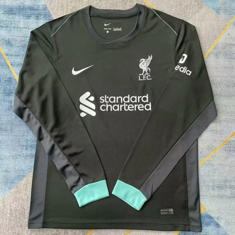 Maillot long - manches d'extérieur de Liverpool 2024/25 - Vert forêt