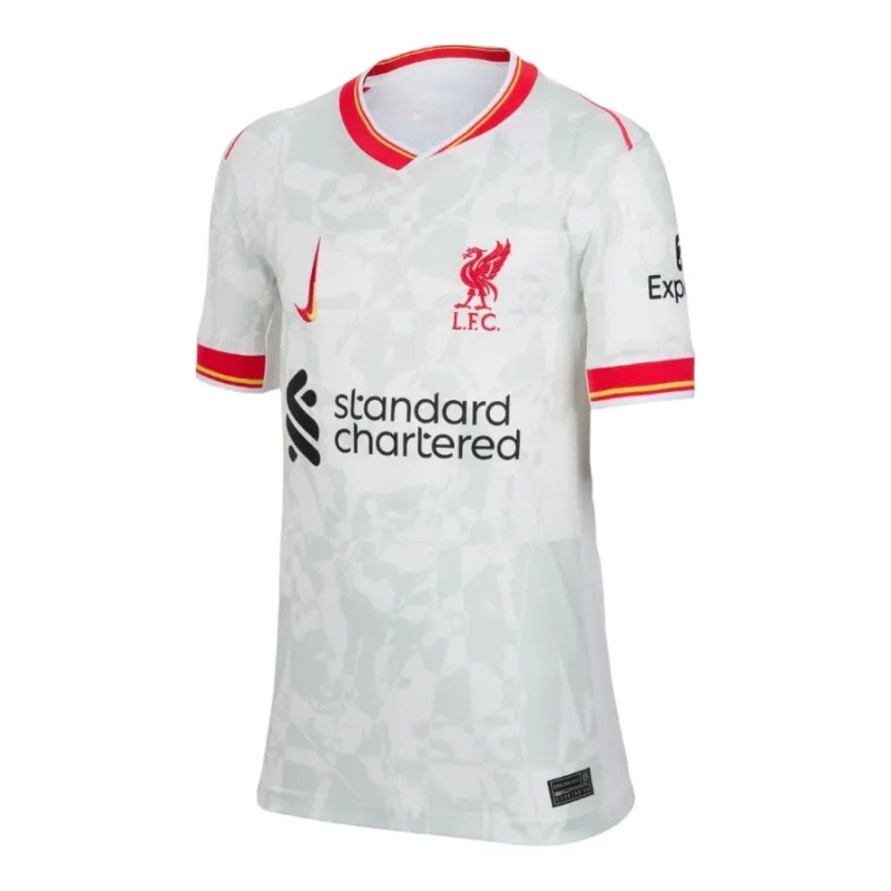 Liverpool 2024/25 Drittes Kinderjersey - Weiß