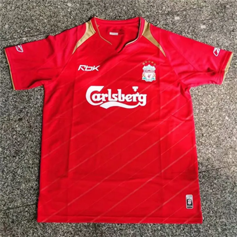 Liverpool 2004/2005 UEFA Champions League Final Home Retro Jersey - Red