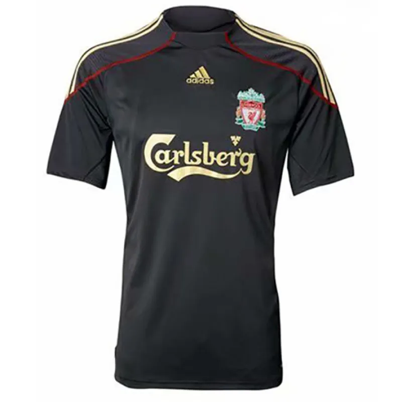 Maillot rétro extérieur de Liverpool 2009/10 - Noir