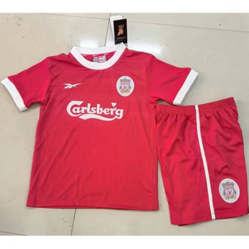 Camiseta infantil local retro de Liverpool 1997/98 - Roja