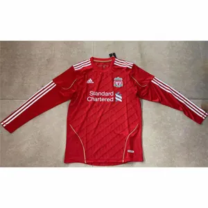 Liverpool 2010/11 Retro Home Long - Sleeve Jersey - Red