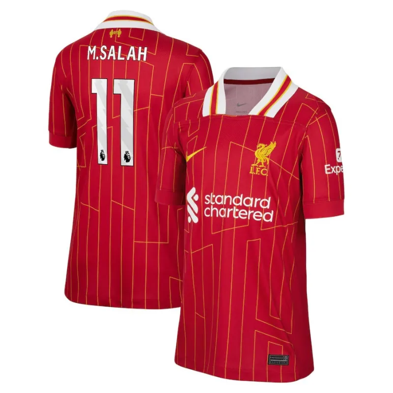 Maglia home per bambini di Liverpool 2024/25 di Salah - Rosso