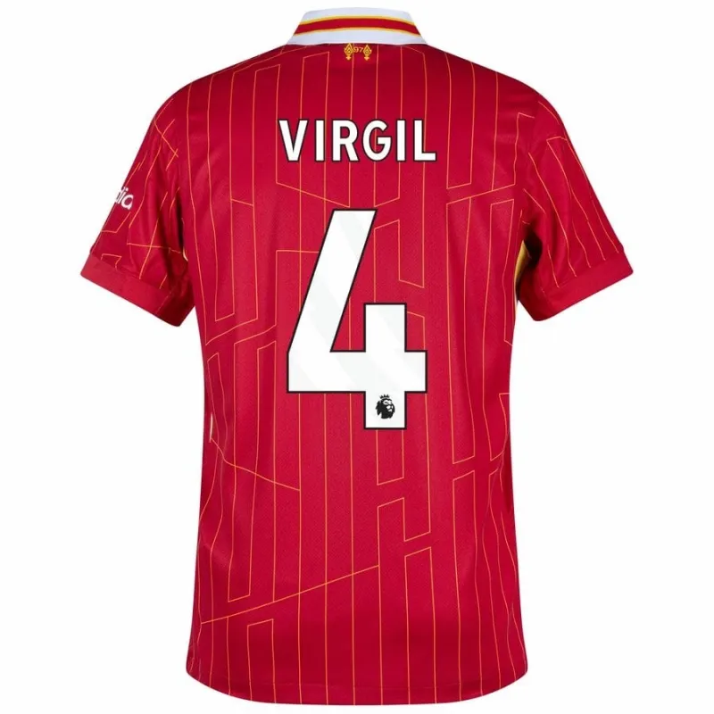 Virgil's Liverpool 2024/25 Home Kids' Jersey Set - Red