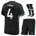 Set di maglia di trasferta per bambini di Liverpool 2024/25 di Virgil - Verde bosco