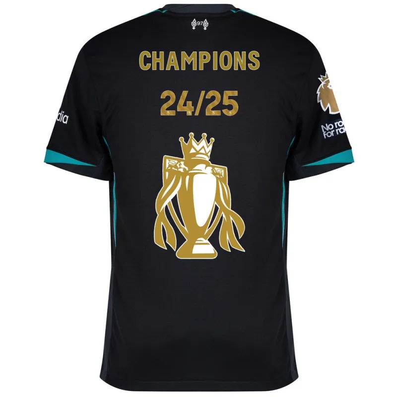 Camiseta visitante del trofeo campeonato Liverpool 2024/25 - Verde bosque