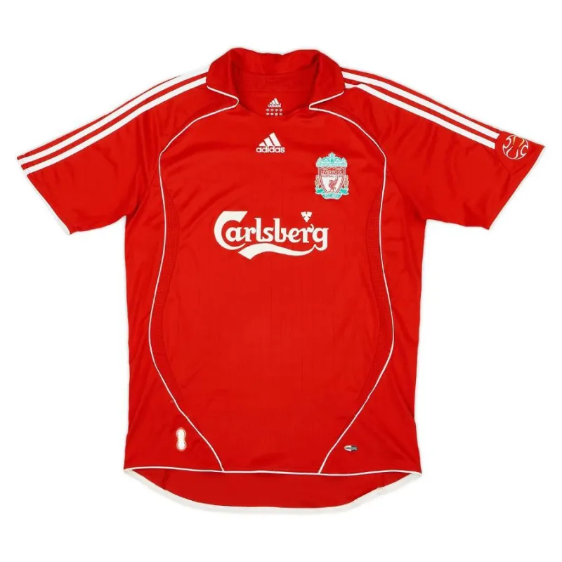 Maillot domicile retro de Steven Gerrard Liverpool 2006/2007 - Rouge