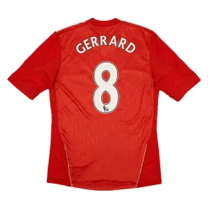 Steven Gerrard Liverpool 2010-12 Retro Home Jersey - Red